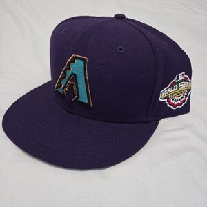 New Era Arizona Diamondbacks 59FIFTY Fitted Hat 2001 World Series Patch 7 3/4